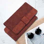 For Google Pixel 9 Geometric Embossed Leather Phone Case(Brown)