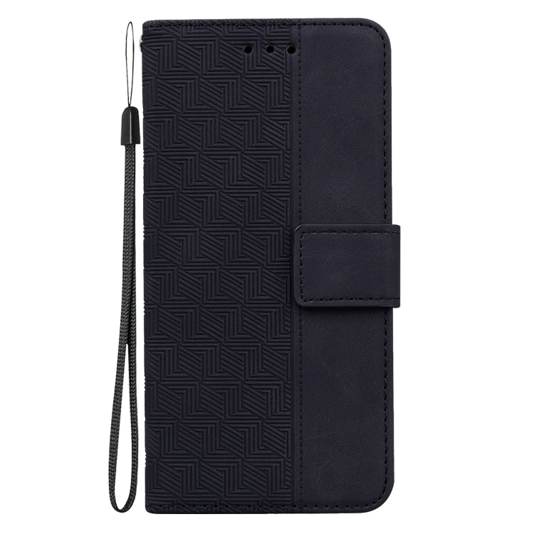 For Google Pixel 9 Geometric Embossed Leather Phone Case(Black)