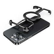 For iPhone 14 Pro Max MagSafe Magnetic Frameless Holder Phone Case(Black)