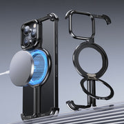 For iPhone 13 Pro Max MagSafe Magnetic Frameless Holder Phone Case(Black)