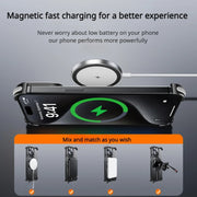 For iPhone 14 Pro MagSafe Magnetic Frameless Holder Phone Case(Black)