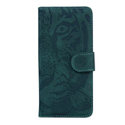 For Google Pixel 9 Tiger Embossing Pattern Flip Leather Phone Case(Green)