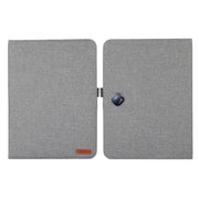 For OPPO Pad Neo 11.4 Fabric Leather Tablet Case(Grey)