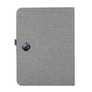 For OPPO Pad Neo 11.4 Fabric Leather Tablet Case(Grey)