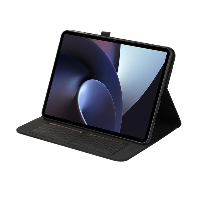 For OPPO Pad Neo 11.4 Fabric Leather Tablet Case(Grey)