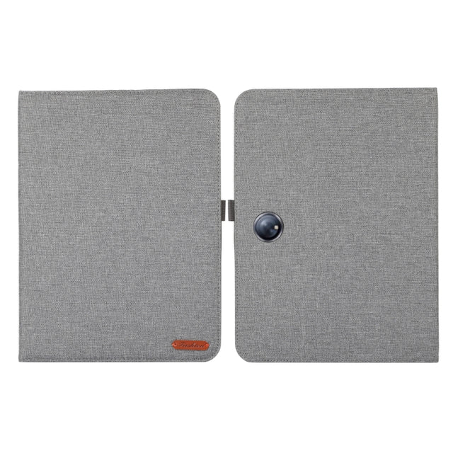 For OPPO Pad Neo 11.4 Fabric Leather Tablet Case(Grey)