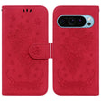 For Google Pixel 9 Butterfly Rose Embossed Leather Phone Case(Red) - Google Cases by PMC TechLife | Online Shopping South Africa | PMC TechLife | Buy Now Pay Later Mobicred