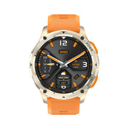 LEMFO AK59 1.43 inch AMLOED Round Screen Silicone Strap Smart Watch(Gold)