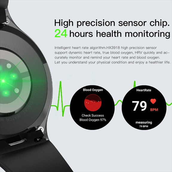 LEMFO DM80 1.43 inch AMOLED Round Screen Smart Watch Android 8.1, Specification:2GB+16GB(Red)