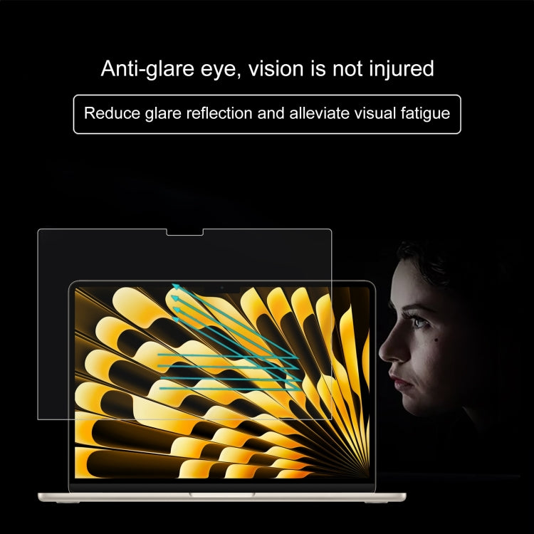 For Macbook Air 15.3 2023/2024/2025 2pcs 0.26mm 9H Surface Hardness Explosion-proof Tempered Glass Film