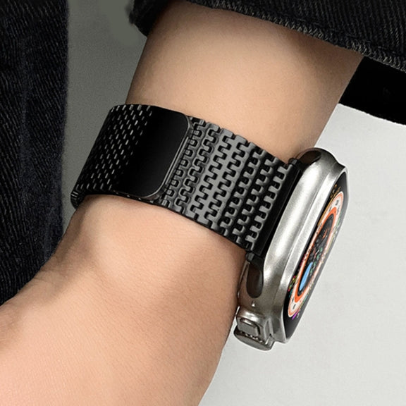 For Apple Watch Series 2 38mm Milanese Loop Magnetic Clasp Stainless Steel Watch Band(Silver)