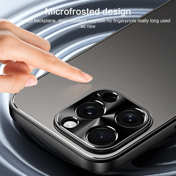 For iPhone 15 Plus R-JUST RJ-61 Electroplating Frosted TPU + PC Phone Case(Silver)