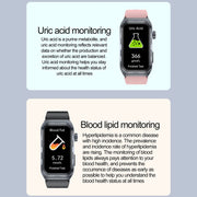 TK79 1.47 inch IP68 Water-resistant Smart Watch, Support ECG / Blood Glucose / Blood Oxygen Monitoring / Uric Acid(Pink)
