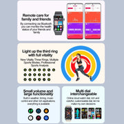 TK79 1.47 inch IP68 Water-resistant Smart Watch, Support ECG / Blood Glucose / Blood Oxygen Monitoring / Uric Acid(Beige)