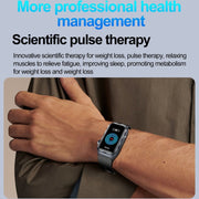 TK79 1.47 inch IP68 Water-resistant Smart Watch, Support ECG / Blood Glucose / Blood Oxygen Monitoring / Uric Acid(Beige)