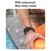 HD12 1.75 inch IP68 Water-resistant Smart Watch, Support Blood Oxygen Monitoring(Purple)