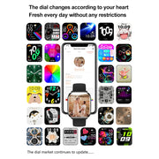 HD12 1.75 inch IP68 Water-resistant Smart Watch, Support Blood Oxygen Monitoring(Purple)