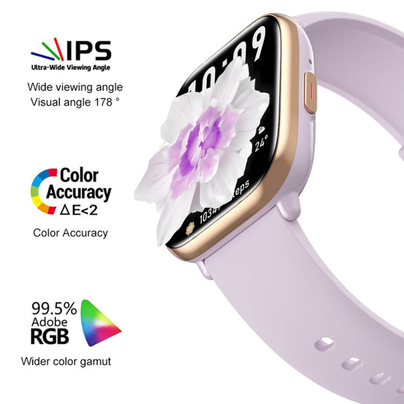 HD12 1.75 inch IP68 Water-resistant Smart Watch, Support Blood Oxygen Monitoring(Purple)