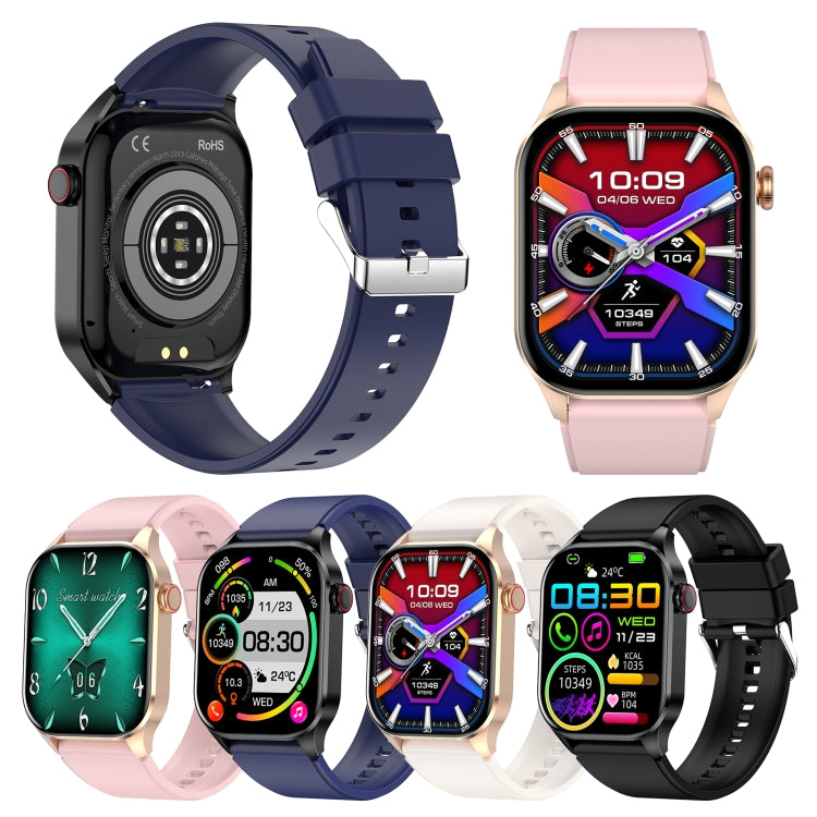 T98 2.04 inch IP68 Water-resistant Bluetooth Call Smart Watch, Support Blood Oxygen Monitoring(Beige)