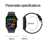 T98 2.04 inch IP68 Water-resistant Bluetooth Call Smart Watch, Support Blood Oxygen Monitoring(Beige)