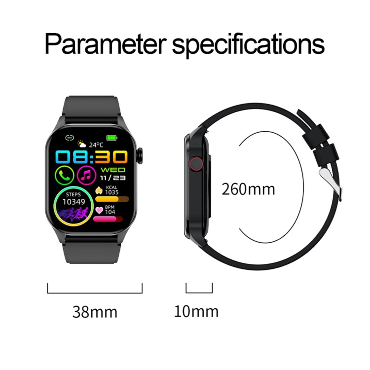 T98 2.04 inch IP68 Water-resistant Bluetooth Call Smart Watch, Support Blood Oxygen Monitoring(Beige)