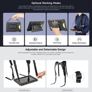 For Ulefone Armor Pad 4 Series Ulefone 4 in 1 Multi-purpose Tablet Carry Case(Black)