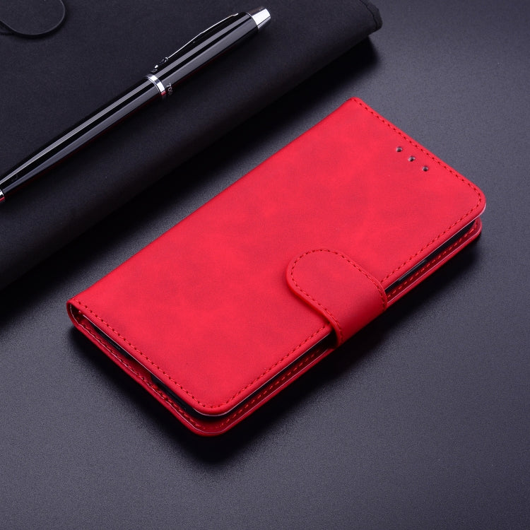 For Google Pixel 9 Skin Feel Pure Color Flip Leather Phone Case(Red)