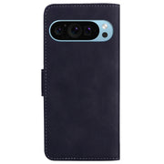 For Google Pixel 9 Skin Feel Pure Color Flip Leather Phone Case(Black)