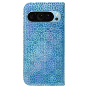 For Google Pixel 9 Pro Colorful Magnetic Buckle Leather Phone Case(Blue)