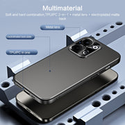 For OPPO Reno9 Pro+ R-JUST RJ-61 Electroplating Frosted TPU + PC Phone Case(Silver)