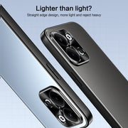 For OPPO Reno9 Pro+ R-JUST RJ-61 Electroplating Frosted TPU + PC Phone Case(Blue)