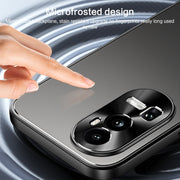 For OPPO Reno10 Pro+ Global R-JUST RJ-61 Electroplating Frosted TPU + PC Phone Case(Blue)