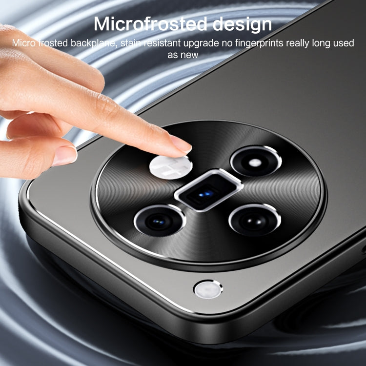 For OPPO Find X7 R-JUST RJ-61 Electroplating Frosted TPU + PC Phone Case(Silver)