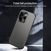 For OPPO Reno9 Pro+ R-JUST RJ-61 Electroplating Frosted TPU + PC Phone Case with Holder(Silver)