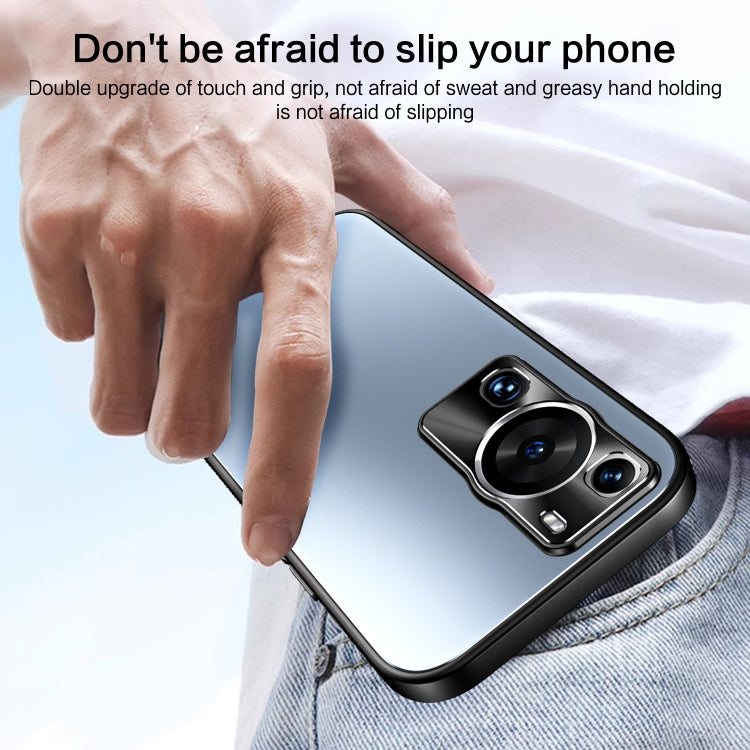 For Huawei P60 / P60 Pro R-JUST RJ-61 Electroplating Frosted TPU + PC Phone Case(Silver)