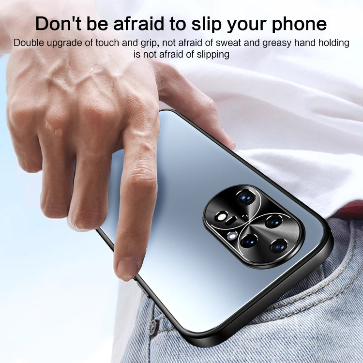For Huawei P50 R-JUST RJ-61 Electroplating Frosted TPU + PC Phone Case(Silver)