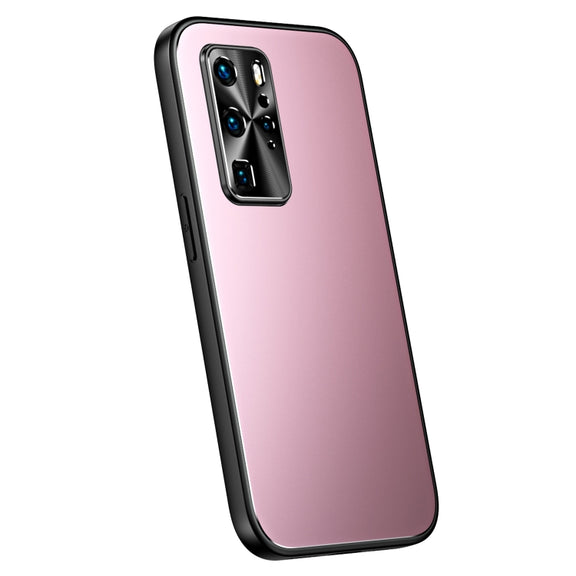 For Huawei P40 Pro R-JUST RJ-61 Electroplating Frosted TPU + PC Phone Case(Pink)