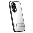 For Huawei nova 12 Pro R-JUST RJ-61 Electroplating Frosted TPU + PC Phone Case with Holder(Silver) - Huawei Cases by R-JUST | Online Shopping South Africa | PMC TechLife