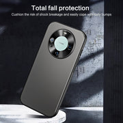 For Huawei Mate 60 R-JUST RJ-61 Electroplating Frosted TPU + PC Phone Case with Holder(Grey)