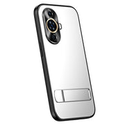 For Huawei nova 11 Pro R-JUST RJ-61 Electroplating Frosted TPU + PC Phone Case with Holder(Silver)