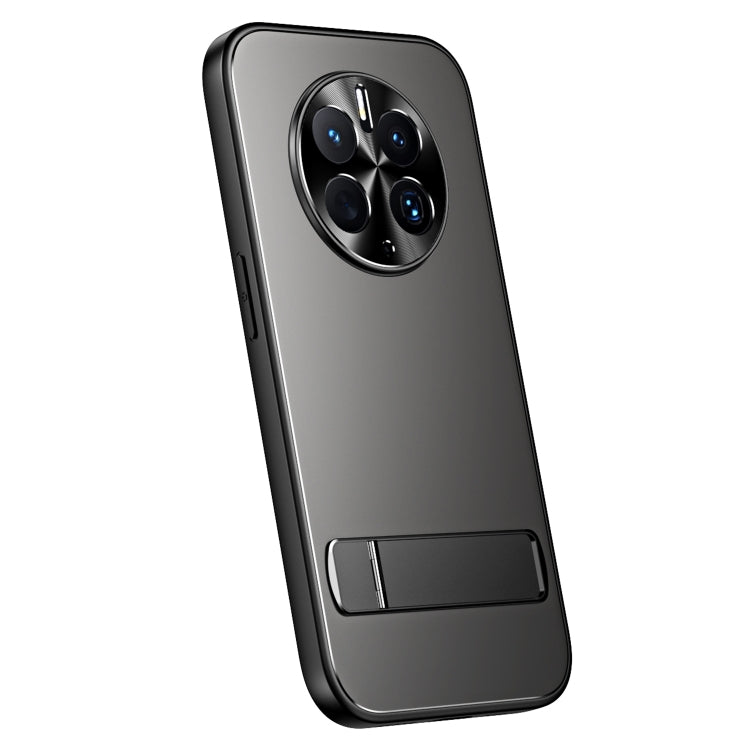 For Huawei Mate 50 R-JUST RJ-61 Electroplating Frosted TPU + PC Phone Case with Holder(Grey)