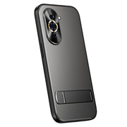 For Huawei nova 10 R-JUST RJ-61 Electroplating Frosted TPU + PC Phone Case with Holder(Grey)