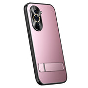 For Huawei nova 10 R-JUST RJ-61 Electroplating Frosted TPU + PC Phone Case with Holder(Pink)