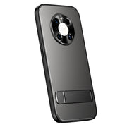 For Huawei Mate 40 Pro R-JUST RJ-61 Electroplating Frosted TPU + PC Phone Case with Holder(Grey)