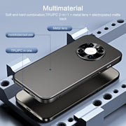For Huawei Mate 40 Pro R-JUST RJ-61 Electroplating Frosted TPU + PC Phone Case with Holder(Grey)