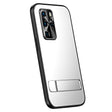 For Huawei P40 Pro R-JUST RJ-61 Electroplating Frosted TPU + PC Phone Case with Holder(Silver) - Huawei Cases by R-JUST | Online Shopping South Africa | PMC TechLife | Buy Now Pay Later Mobicred