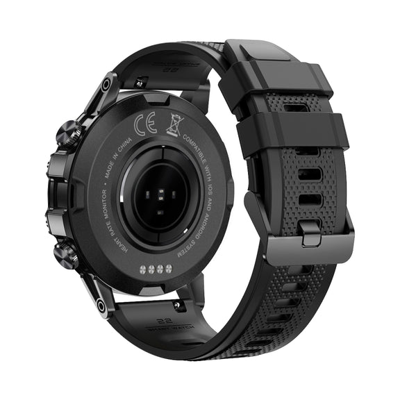 LEMFO K52 1.39 inch IPS Square Screen Smart Watch Supports Bluetooth Calls(Black)