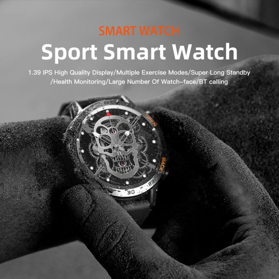 LEMFO K52 1.39 inch IPS Square Screen Smart Watch Supports Bluetooth Calls(Black)