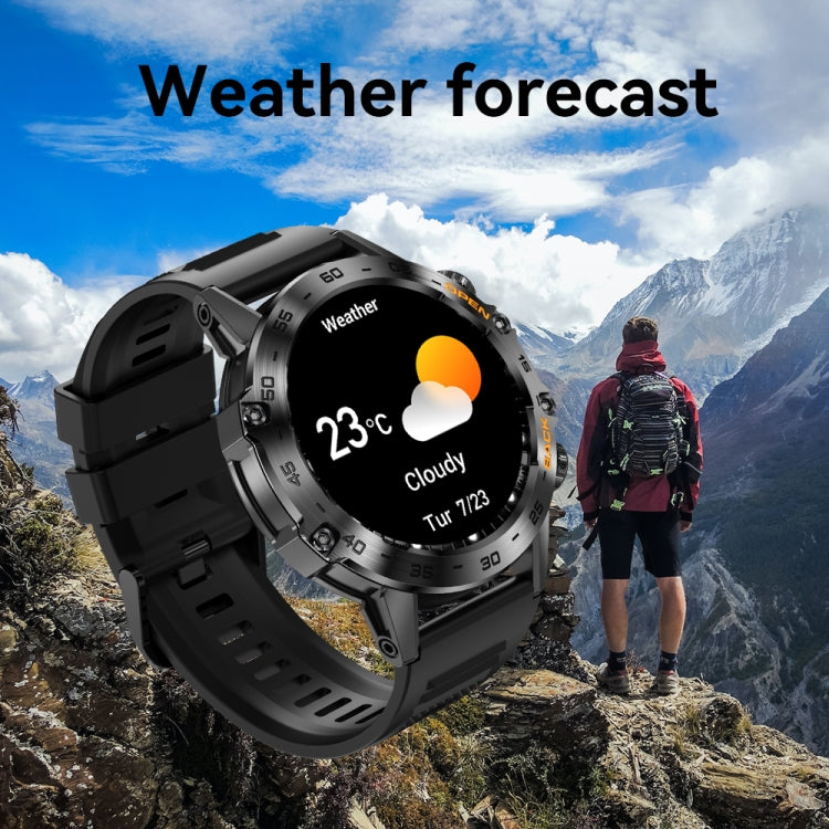 LEMFO K52 1.39 inch IPS Square Screen Smart Watch Supports Bluetooth Calls(Black)
