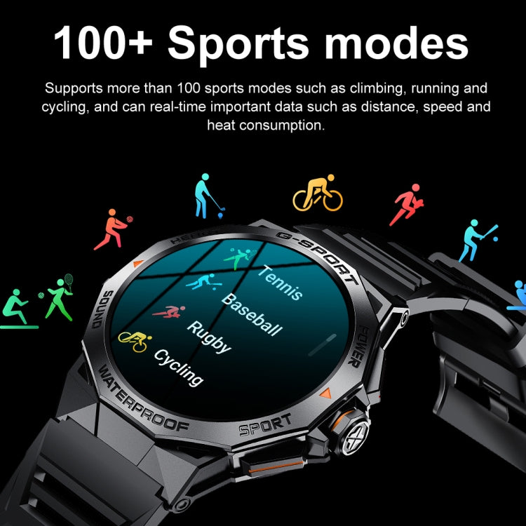 LEMFO K62 1.43 inch AMOLED Round Screen Smart Watch Supports Bluetooth Calls(Black)
